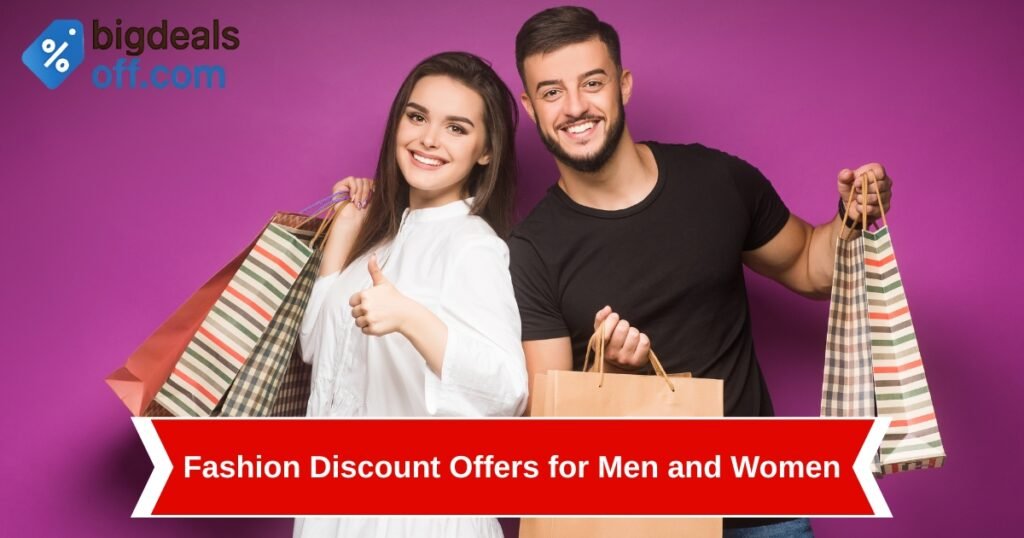 fashion discount offers for men and women on trendy clothing