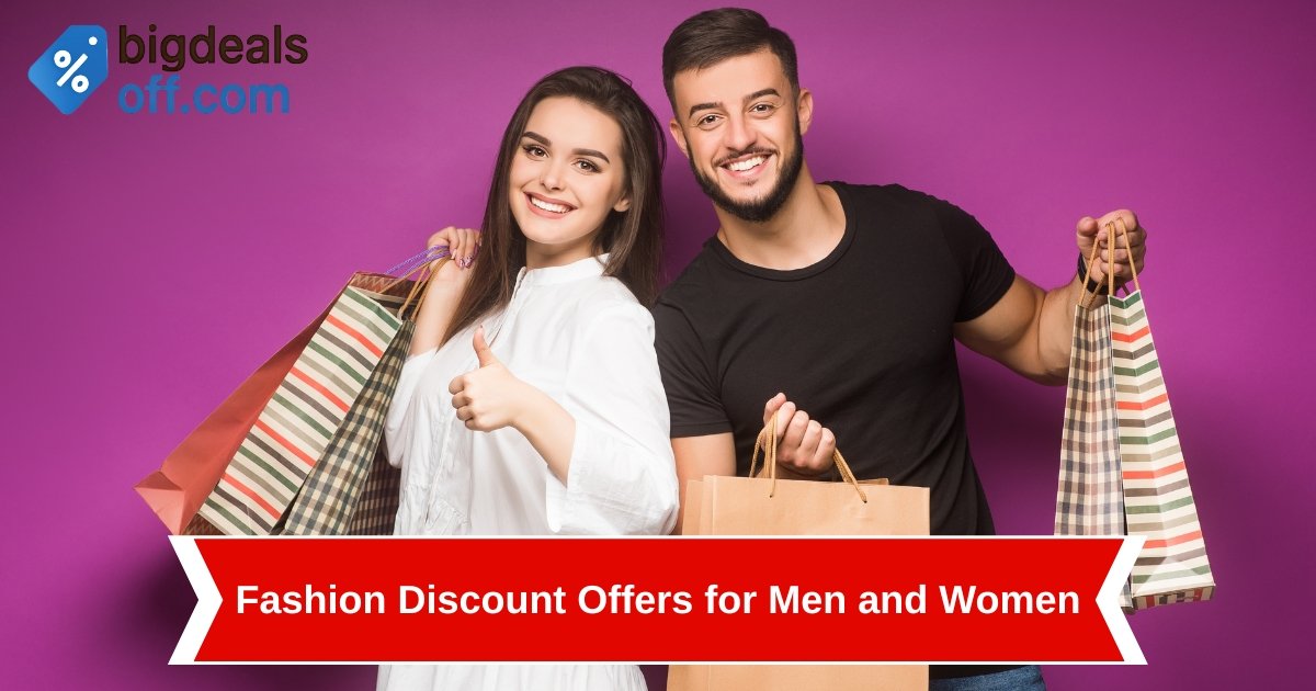 fashion discount offers for men and women on trendy clothing