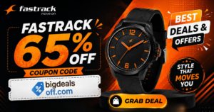 Fastrack 65% Off Coupon Code on watches and accessories