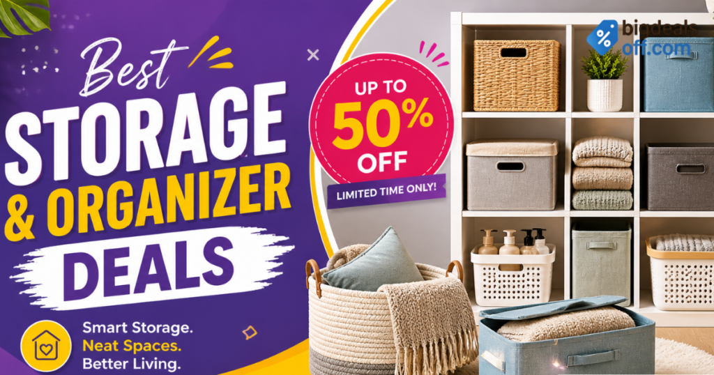 best storage and organizer deals for home organization
