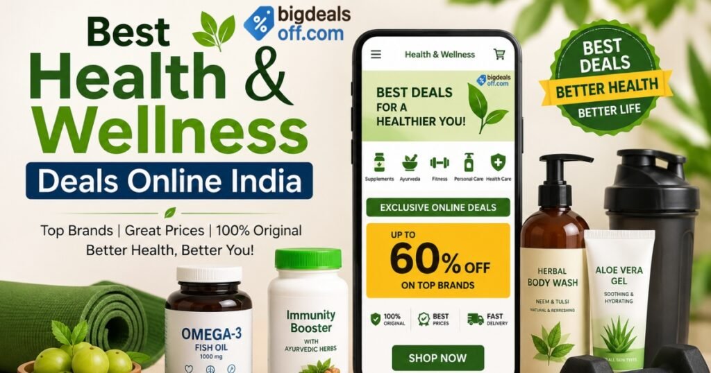 best health and wellness deals online India on wellness products and fitness essentials