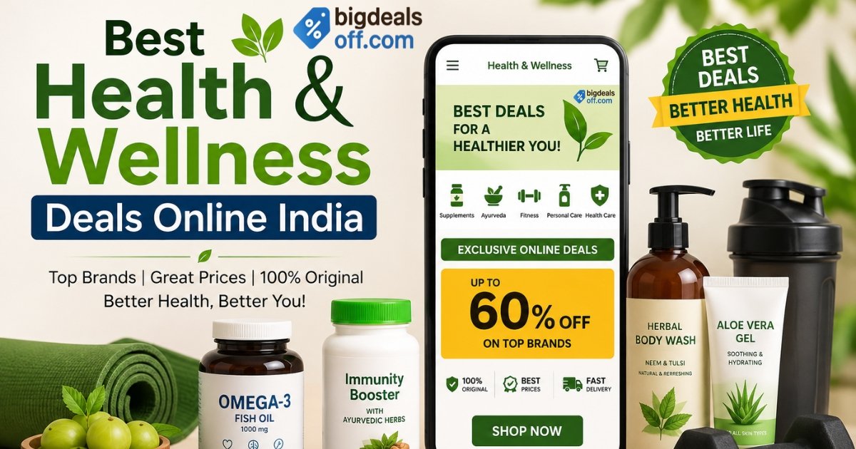 best health and wellness deals online India on wellness products and fitness essentials