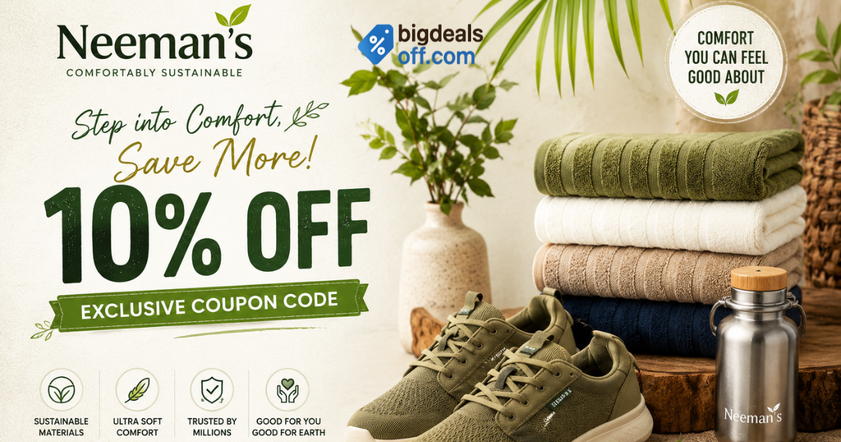 Neeman’s 10% Off Coupon Code on sustainable footwear deals