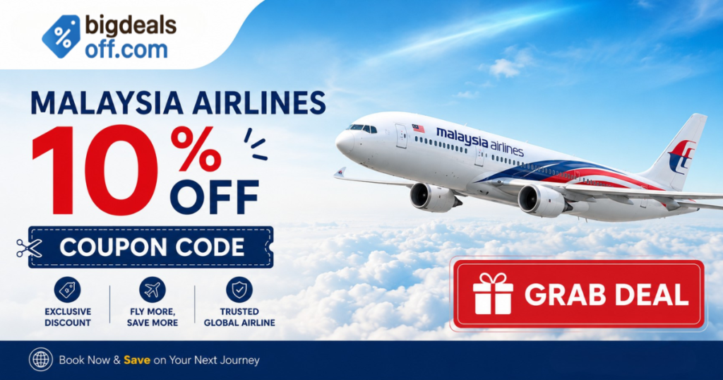 Malaysia Airlines 10% Off Coupon Code for flight booking savings