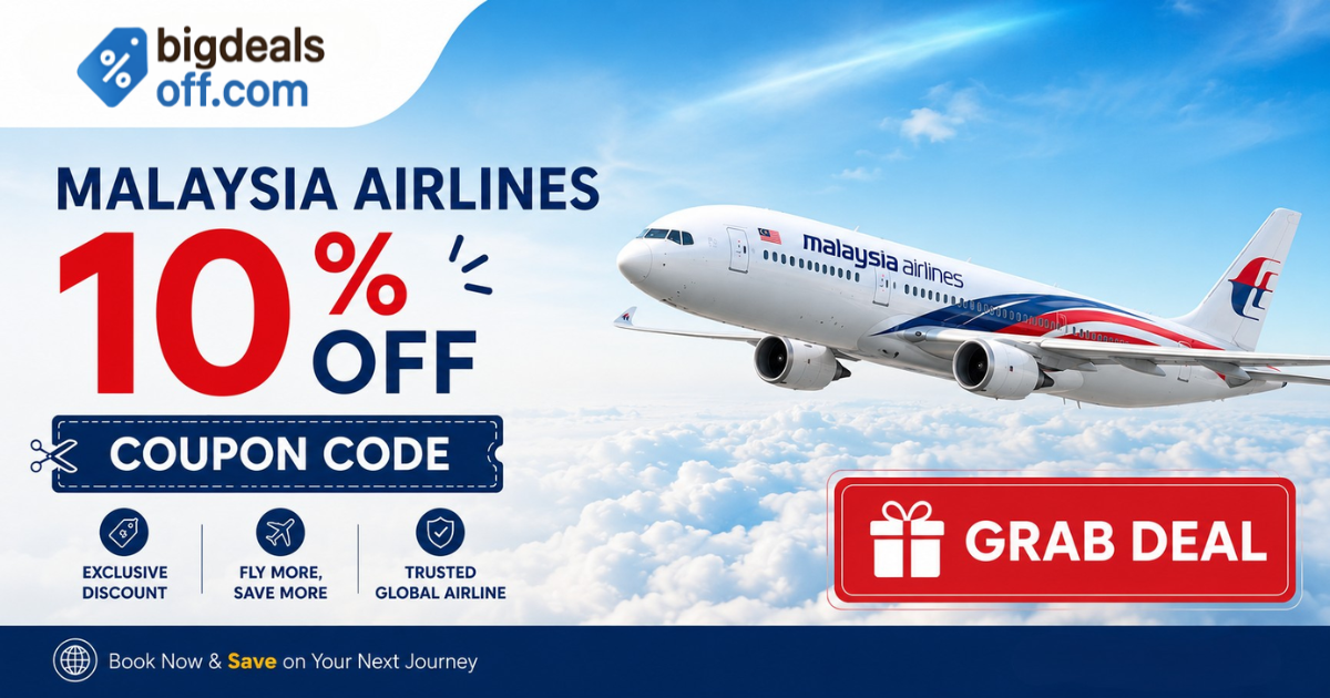 Malaysia Airlines 10% Off Coupon Code for flight booking savings