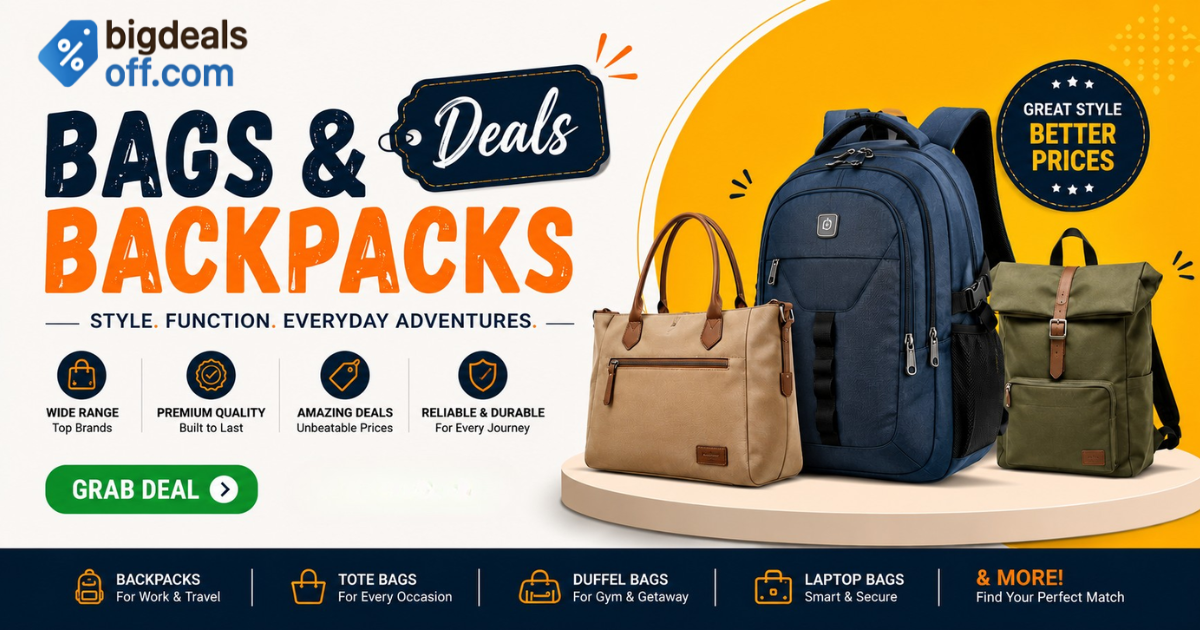 Amazon Bags & Backpacks Deals with huge discounts on travel, laptop and school bags