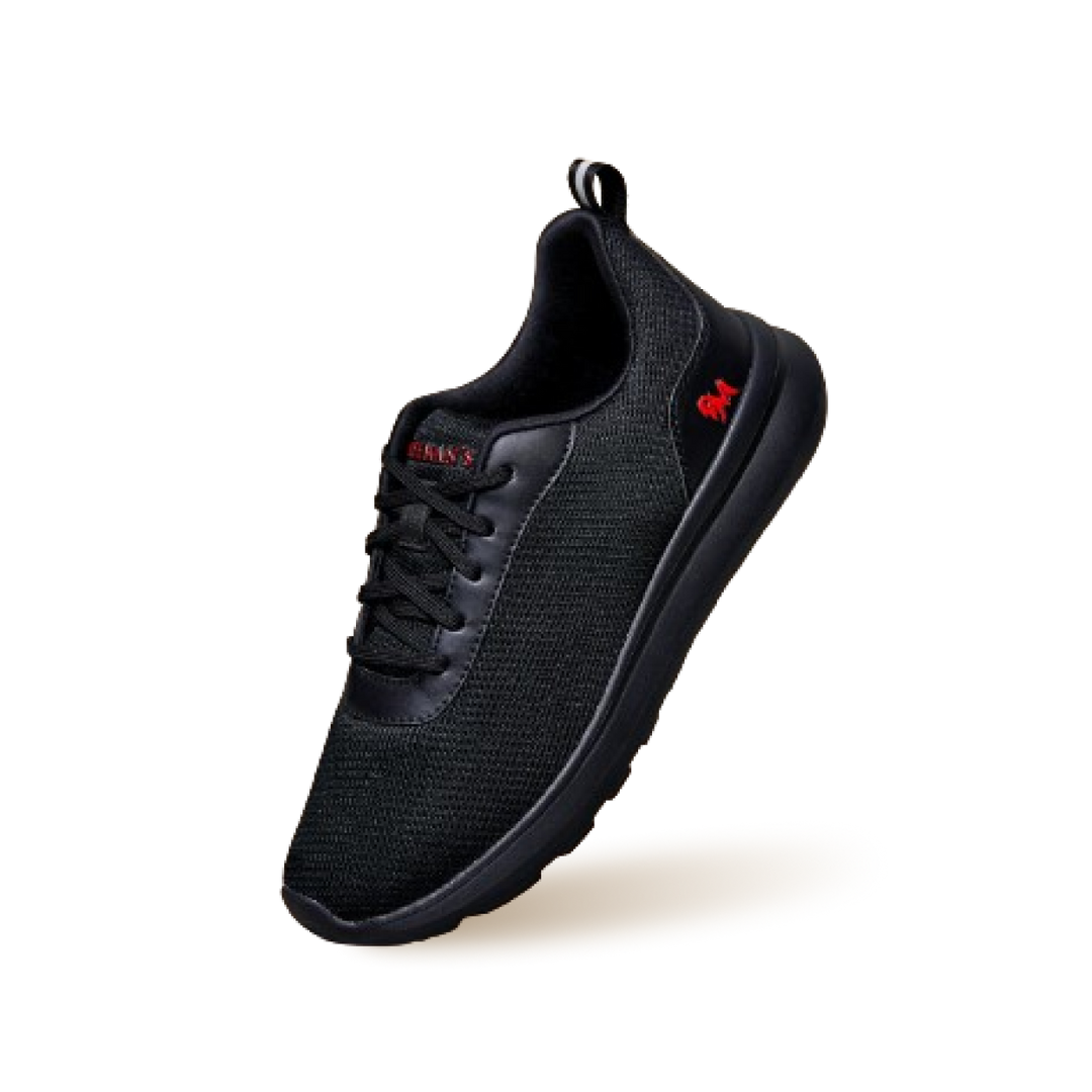 Neeman's Tread Basics black shoes, official Neeman's product photograph